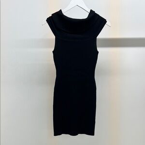 A.L.C. Black Cowl Neck Mini Dress
